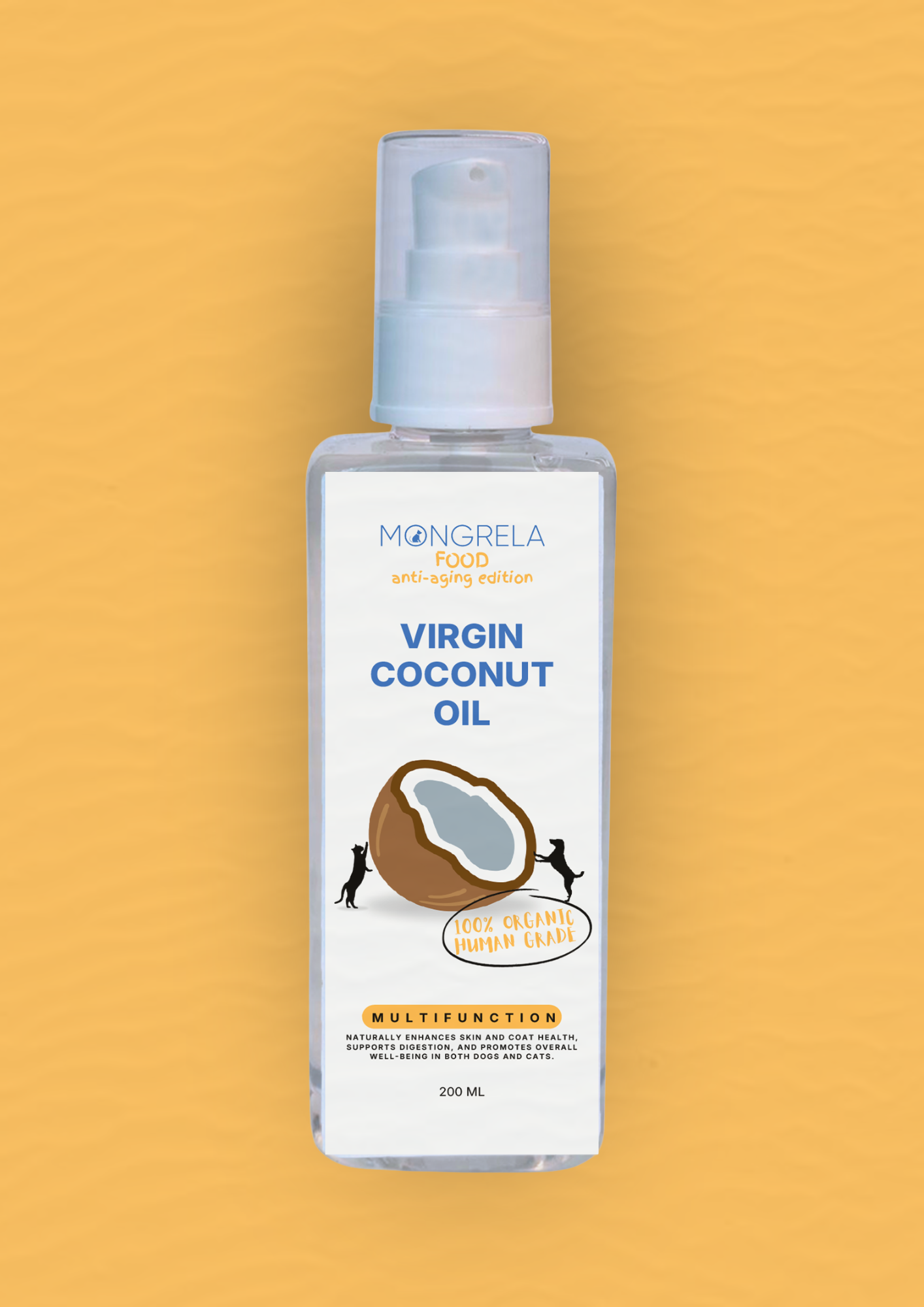 Mongrela Virgin Coconut Oil: 100% Natural Care for Your Pet’s Health
